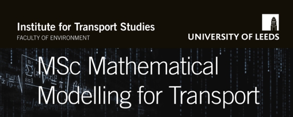 Blog image2 MSc Mathematical Modelling for Tranport scholarships 2016